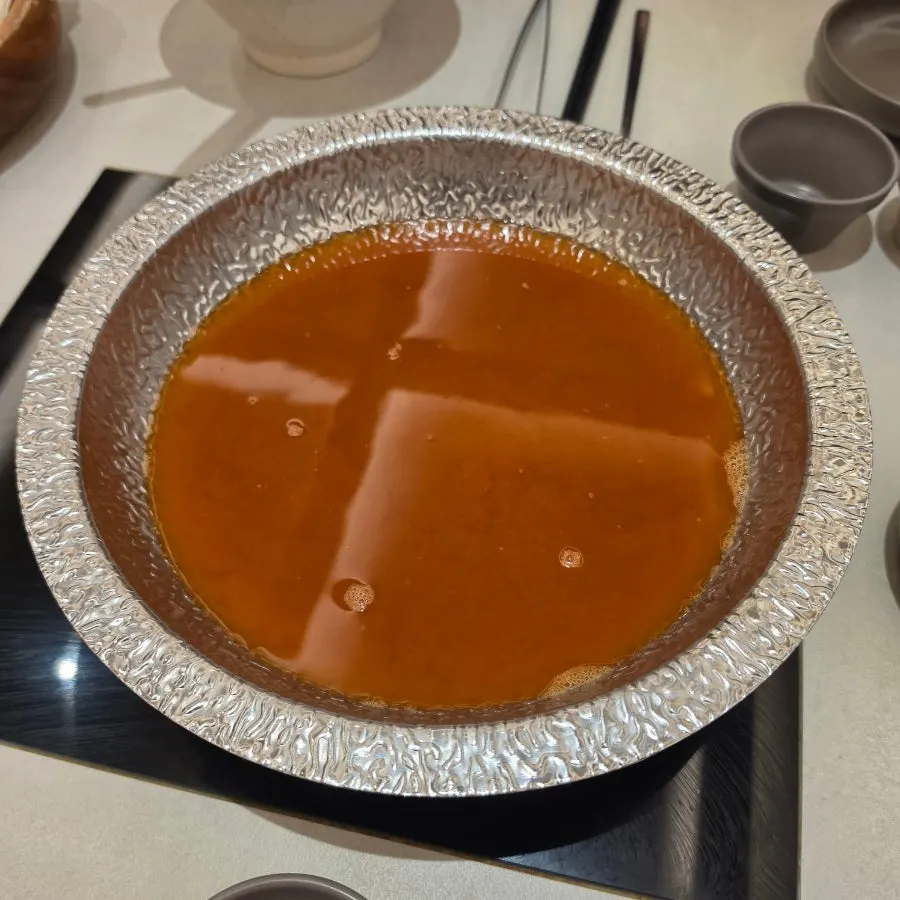 Vegetable plate served with the broth