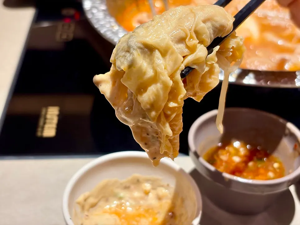 Fried tofu skin soaked with broth
