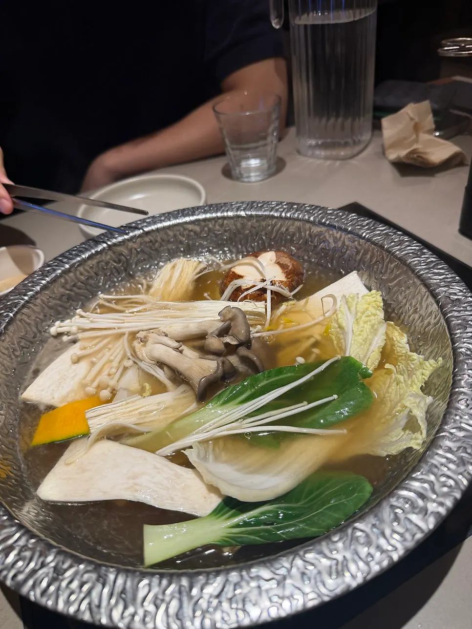 샤브정식과 함께 나온 야채 모둠