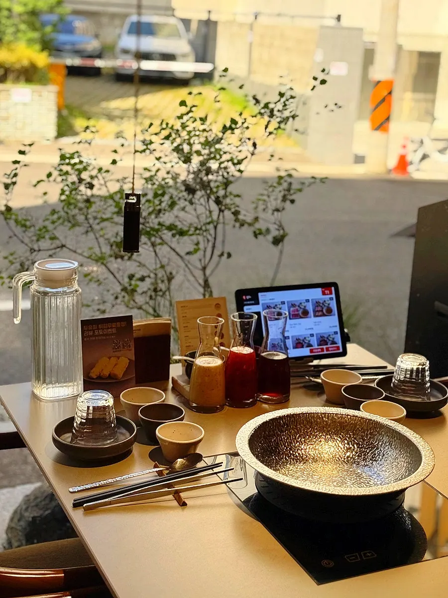 Table set for a reserved seating time