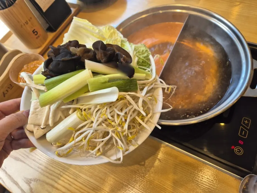 Table set for a family meal at Shabu20
