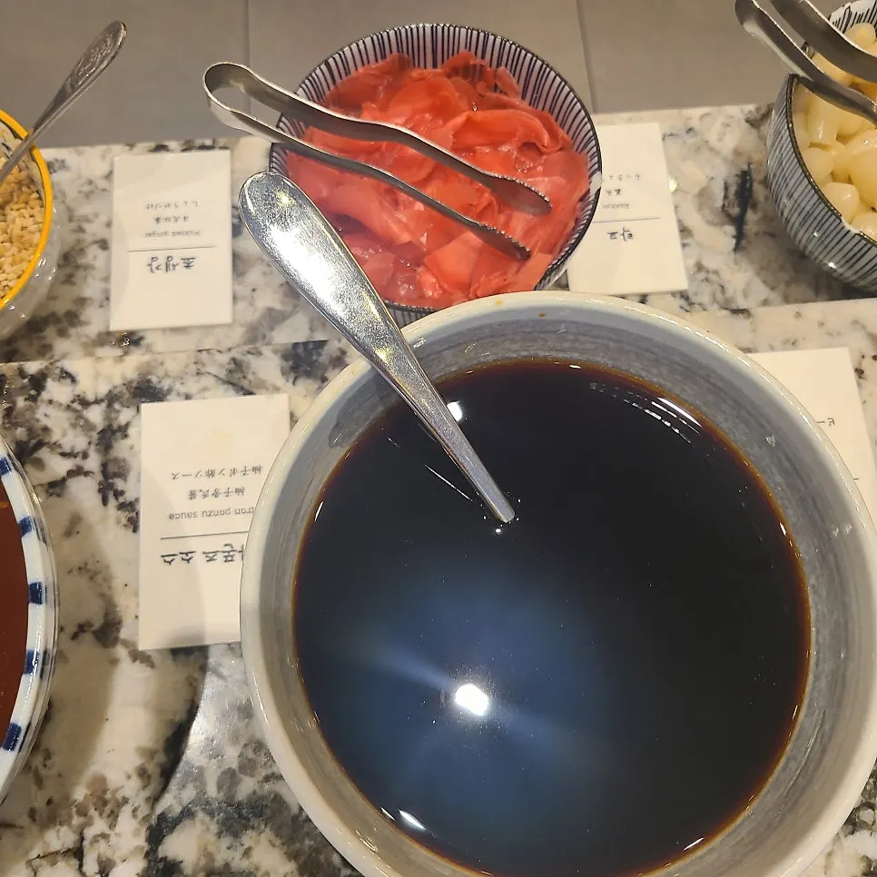 Sauce corner at Shabu20