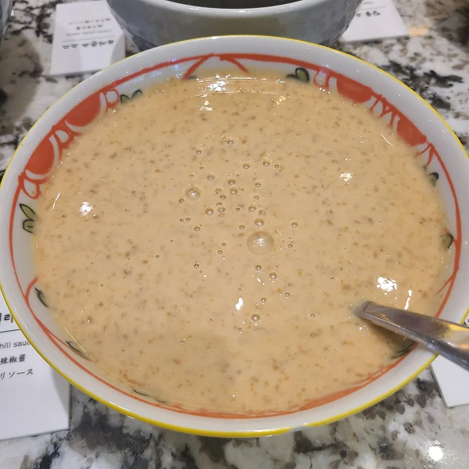 Variety of shabu-shabu sauces prepared