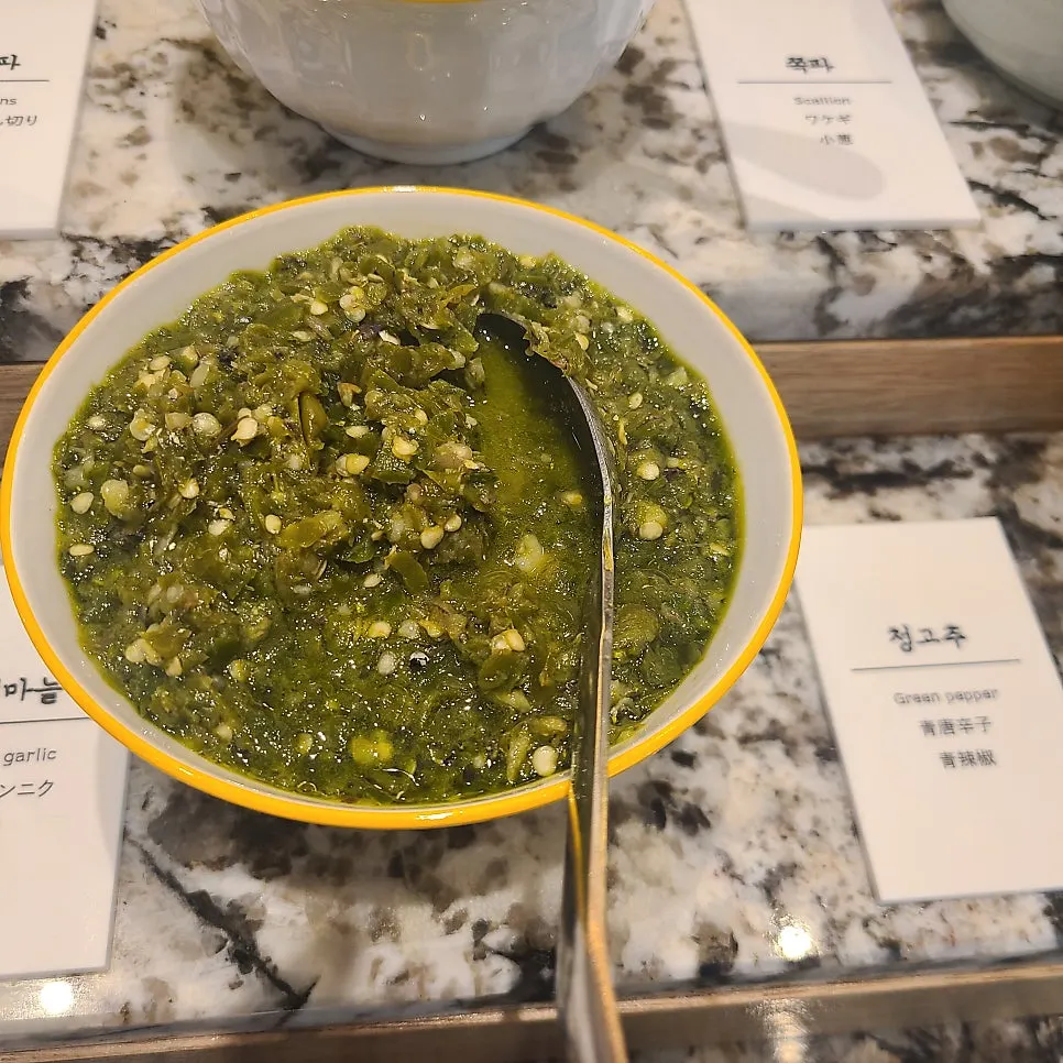 Seasonings and chili paste at the sauce corner