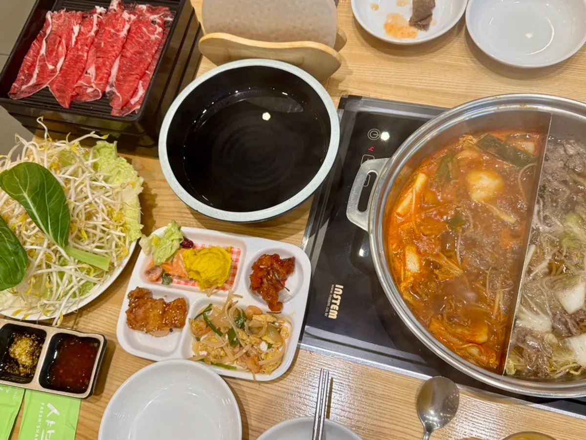 샤브20 대구복현점에서 담아온 푸짐한 샤브샤브 한 상