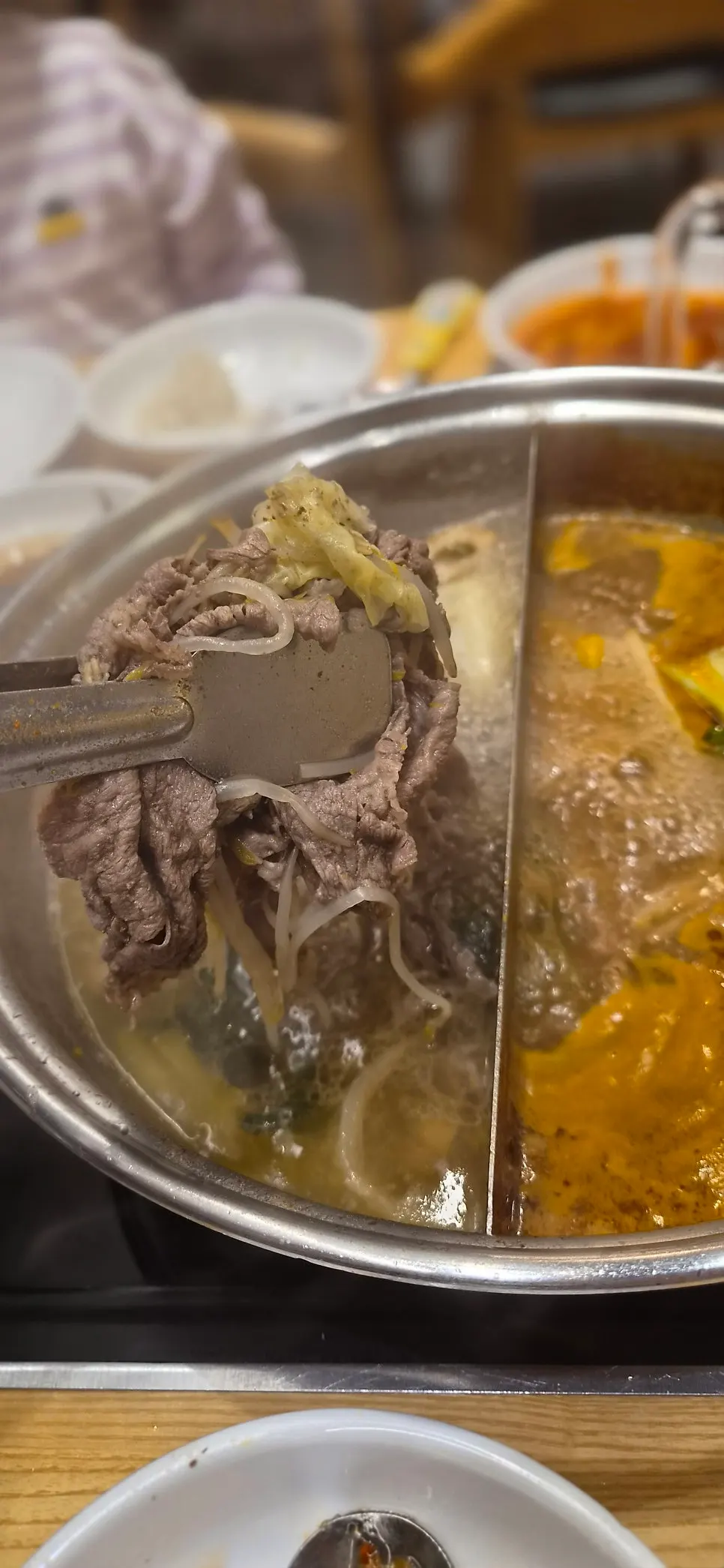 Shabu-shabu spread at Shabu20 Daegu Bokhyeon branch