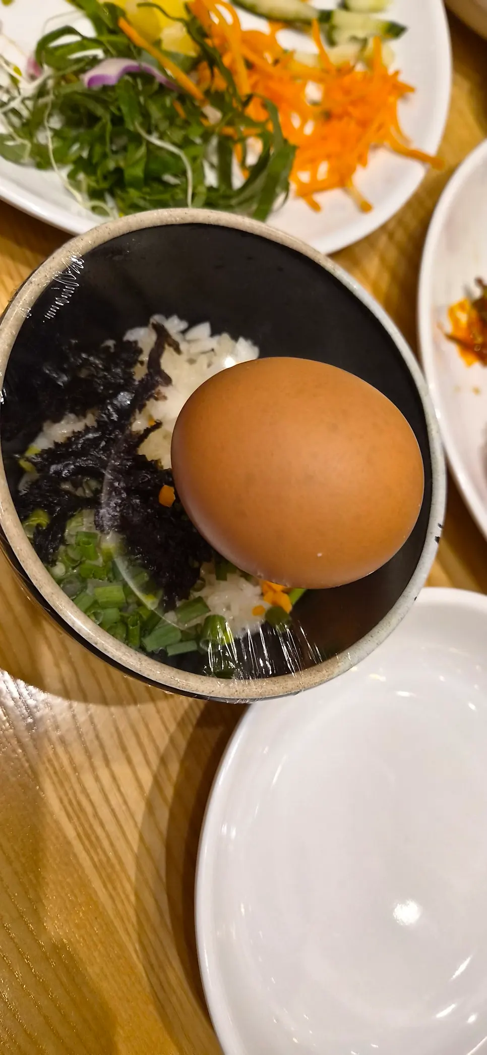 Kalguksu noodles added to the shabu-shabu broth