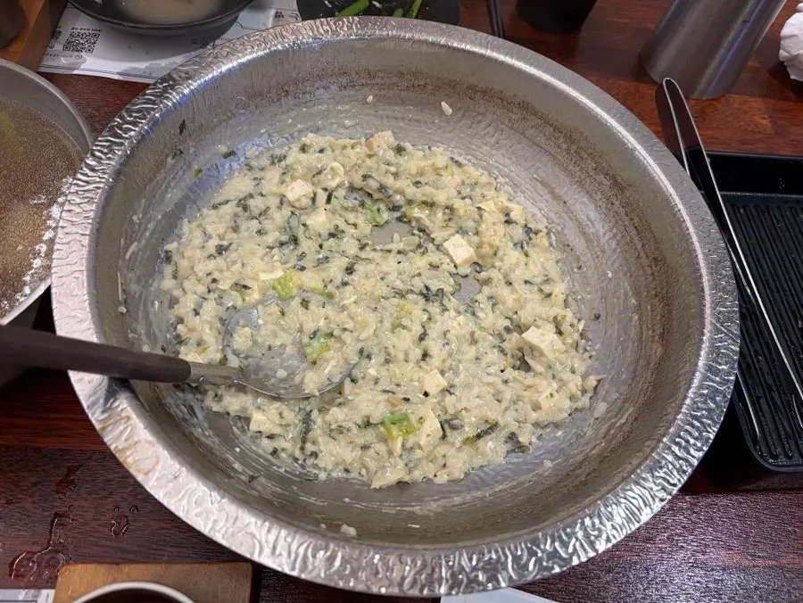 식사로 선택한 샤브다움 죽