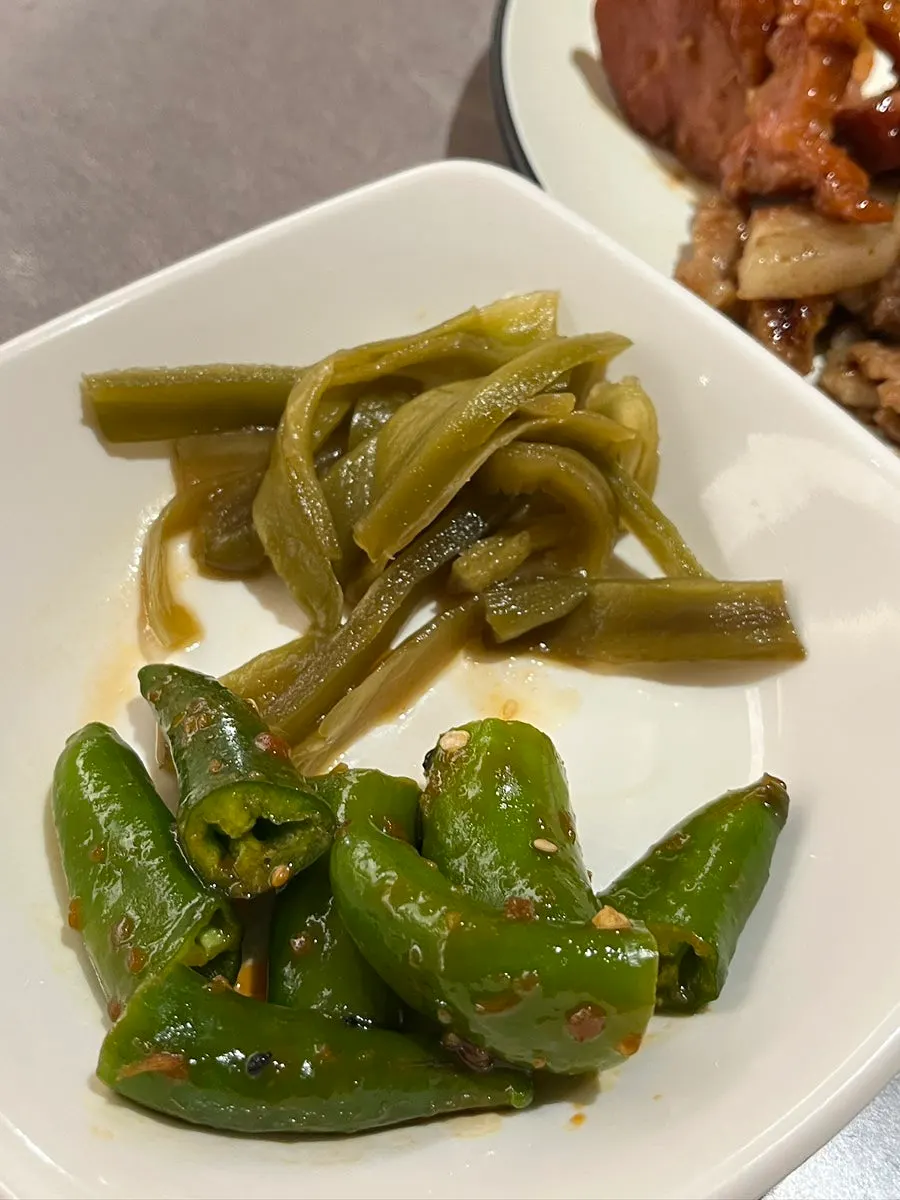 Shabu-shabu pot with side dishes