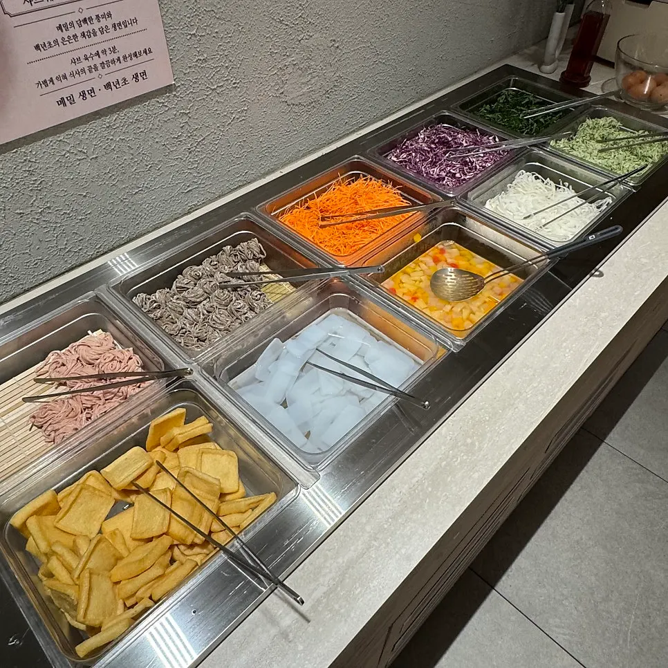 Display of Shabuway's handmade side dishes
