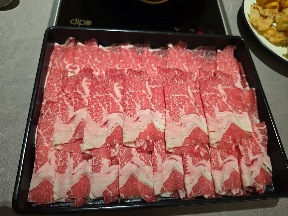 점심특선 USDA 프라임 목심 2인분 접시