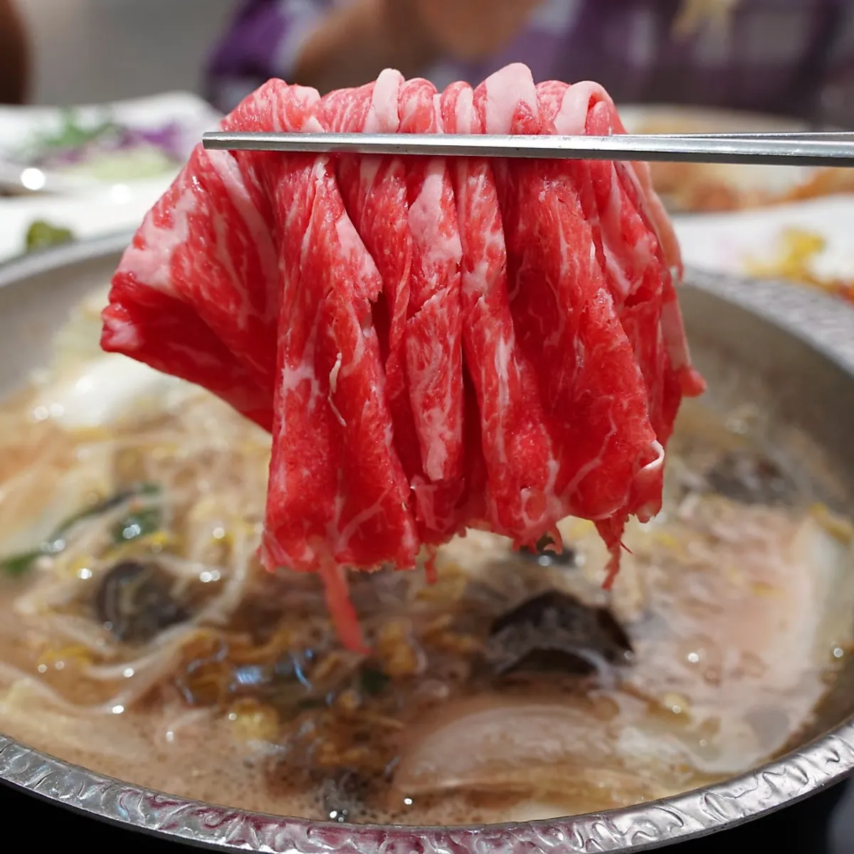Final spread from the all-you-can-eat shabu-shabu meal