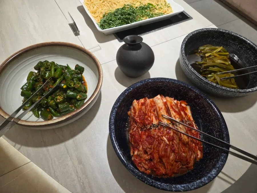 셀프바 요리류 진열대