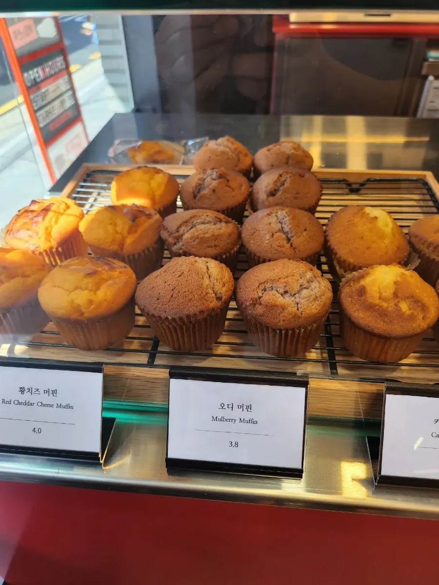 Dessert menu on a café table