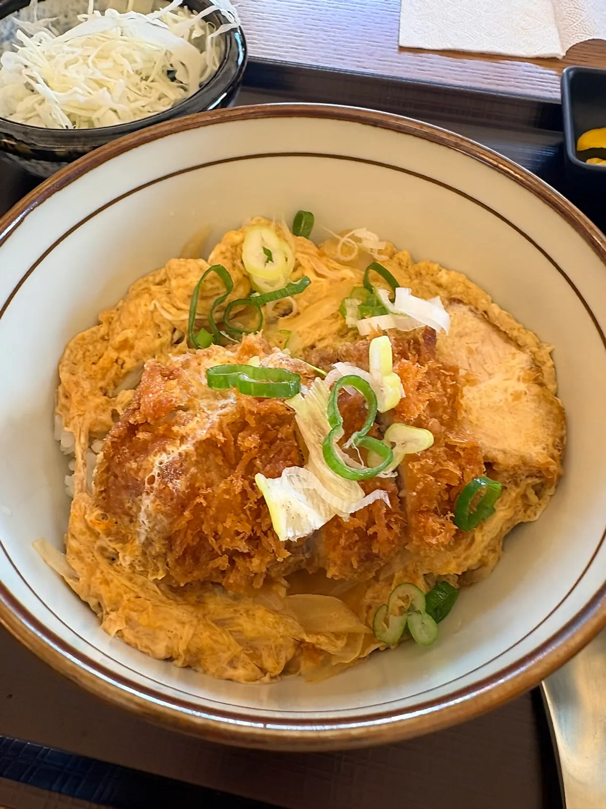 Generous katsudon set meal