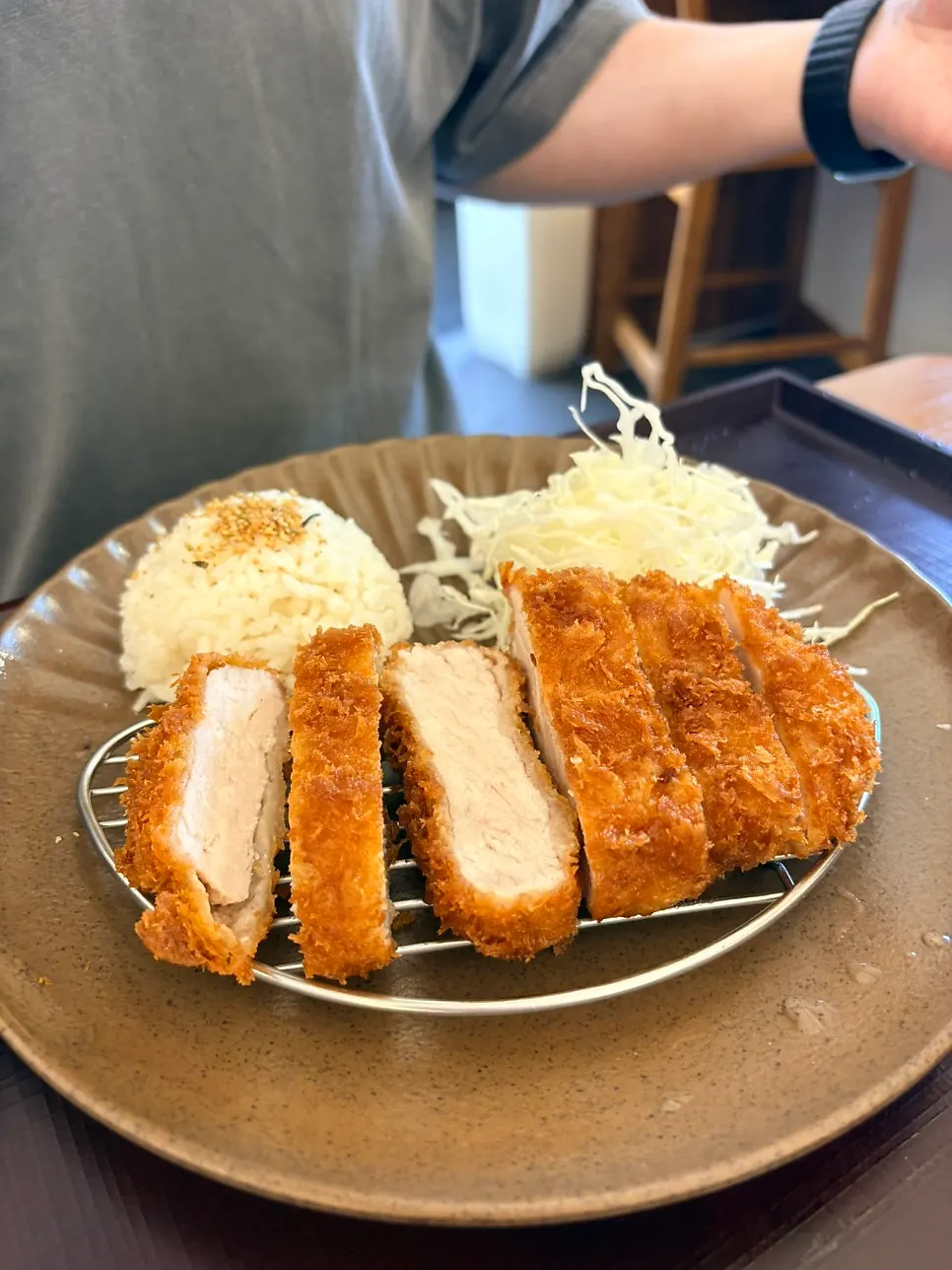 Spicy katsudon set meal