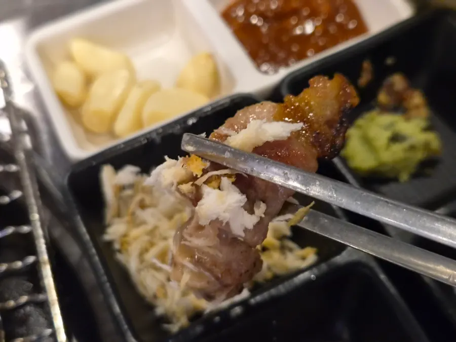 말돈소금 와사비 돈가스 소스 빵가루 소스 구성
