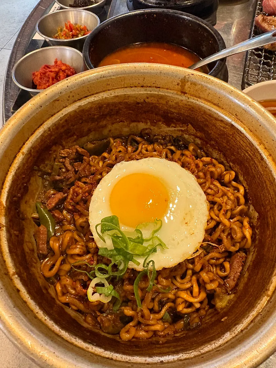 추가로 주문한 차돌 구이