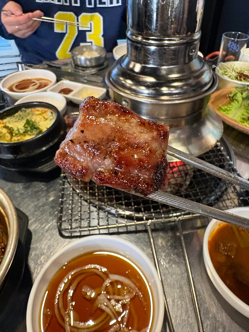 잘 익은 어깨살 클로즈업