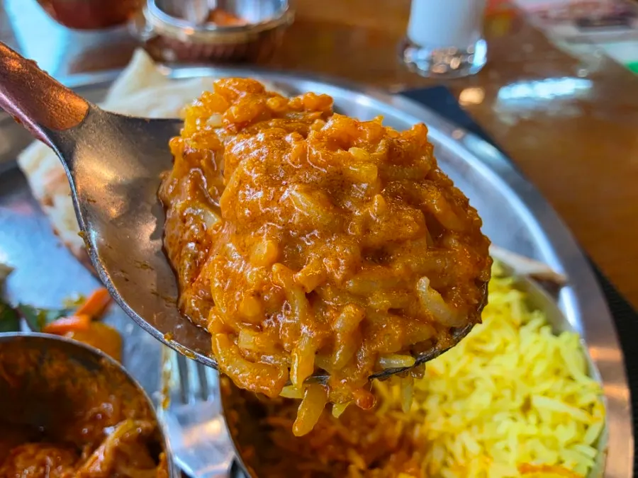 치킨 마살라 커리 클로즈업