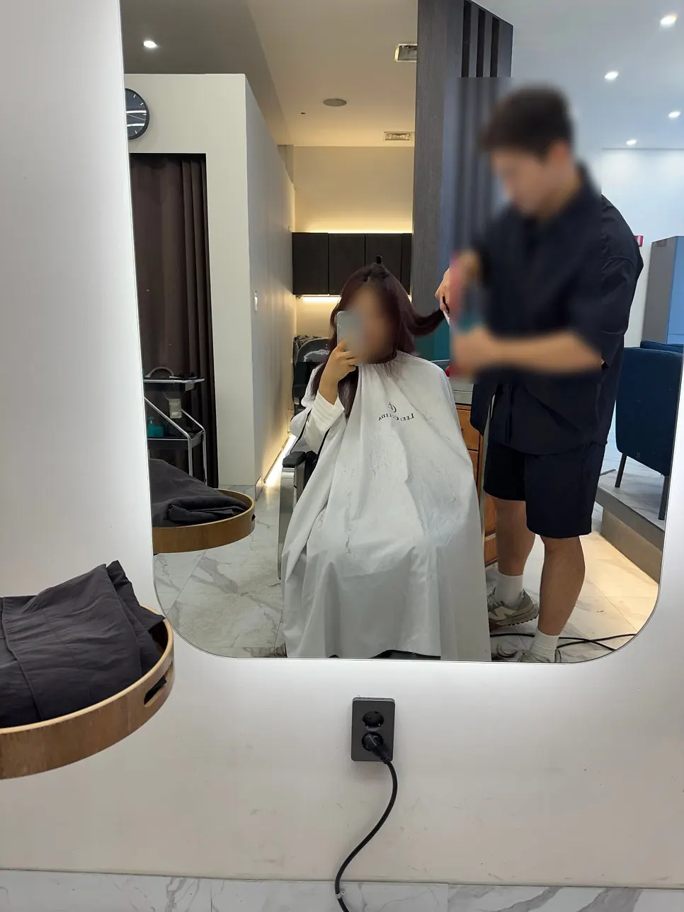 Cutting layers to match hair texture