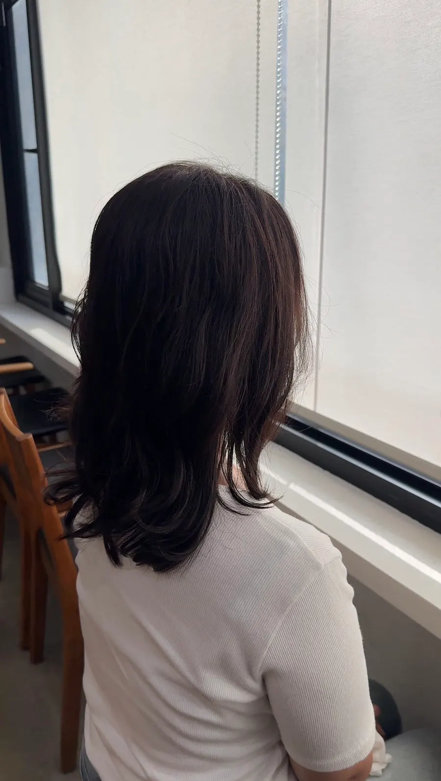 단백질 케어 후 탱글해진 애쉬브라운 컬