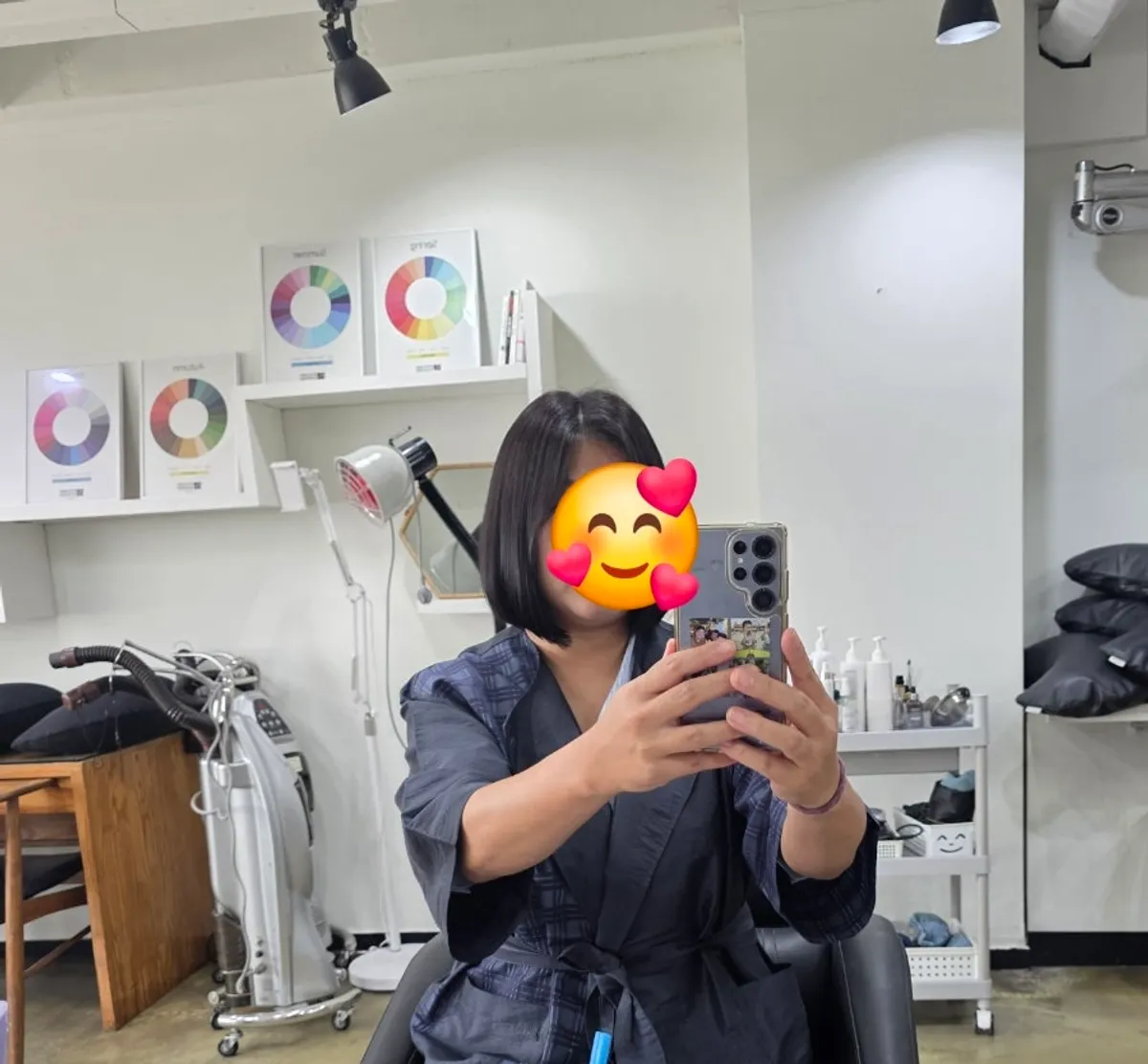 데몬헤어 신촌점 두피 스케일링과 단발 커트 방문 대표 사진
