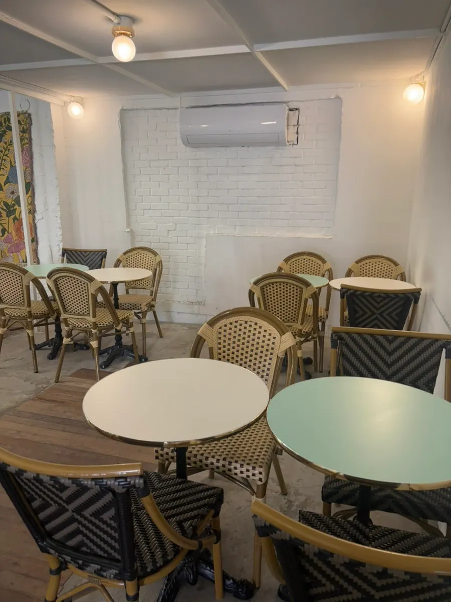 Café interior with a vintage look