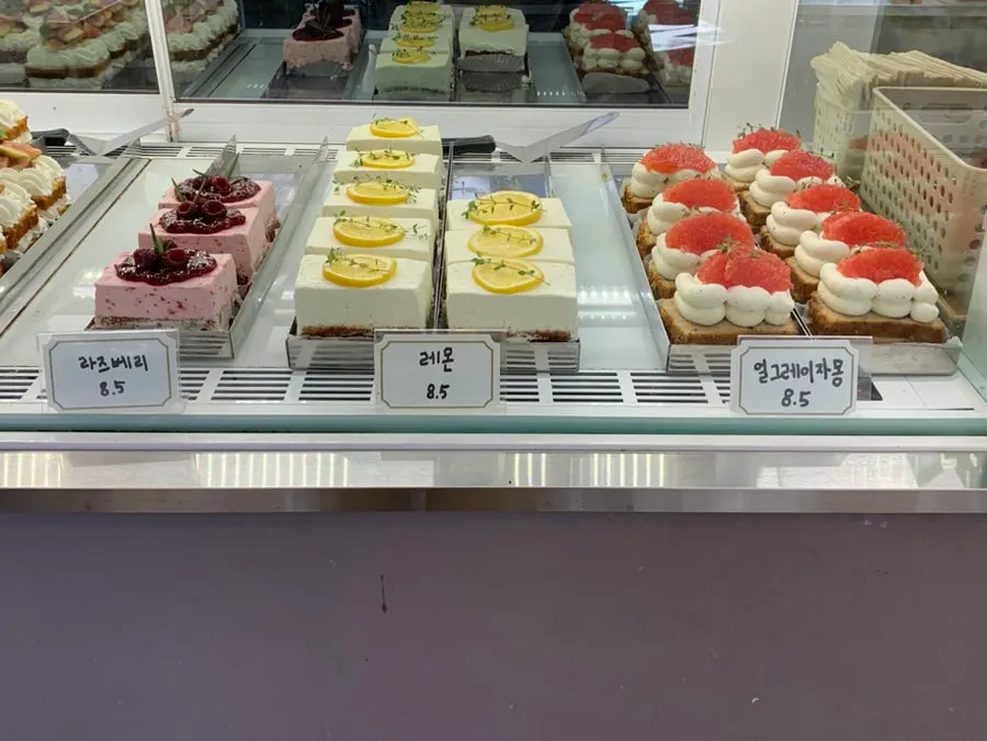Full view of Upper and Under's dessert showcase