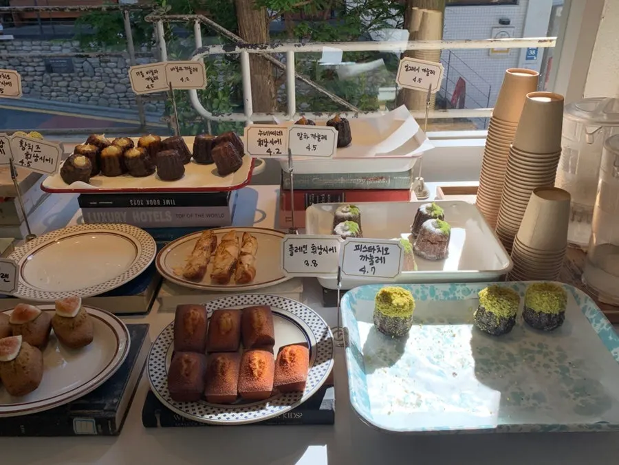 Dessert corner with choco banana pie on display