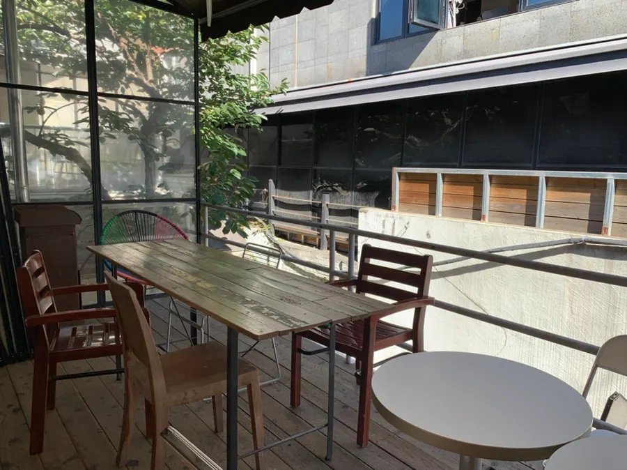 Terrace seating at Upper and Under