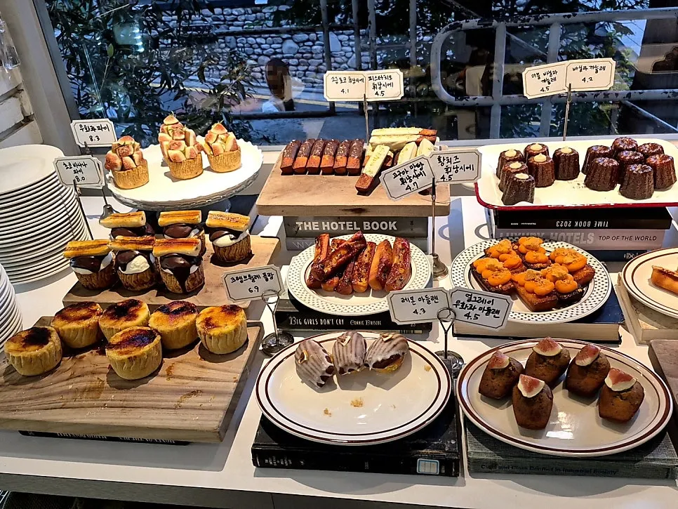 Bakery display case at Upper and Under