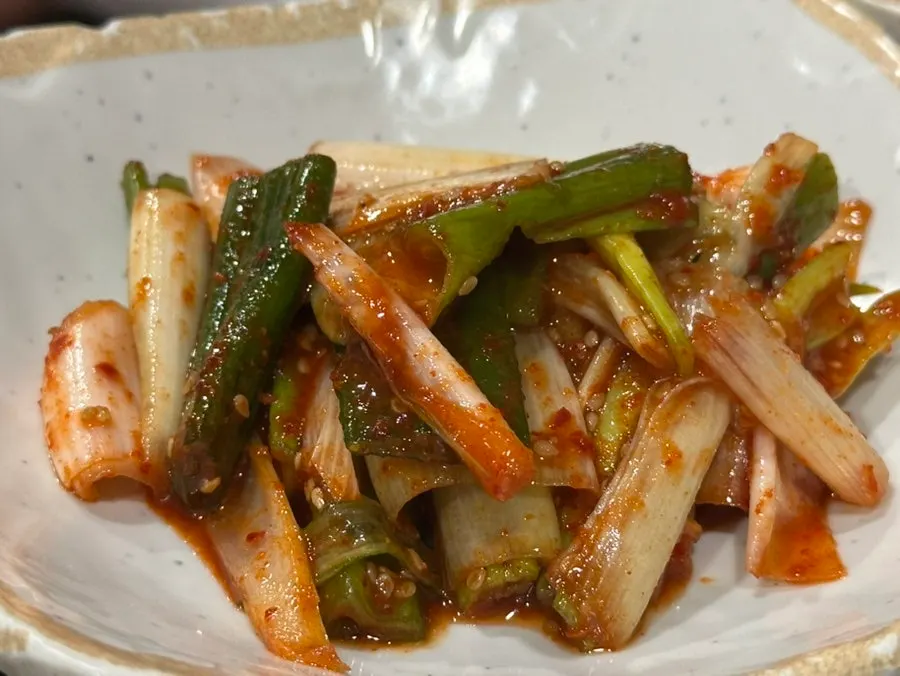 잘 익은 파절이 반찬