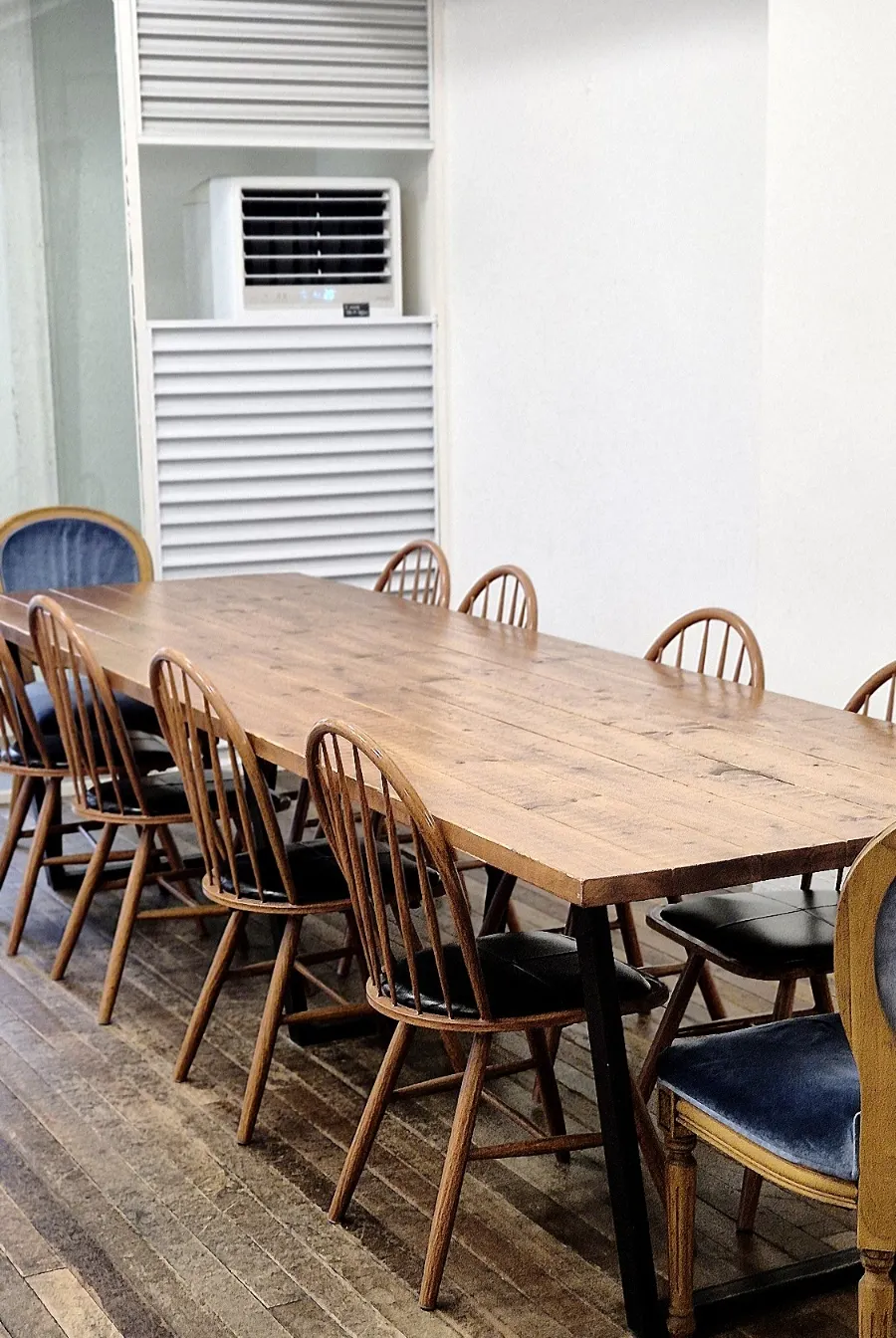 Spacious basement area with group seating