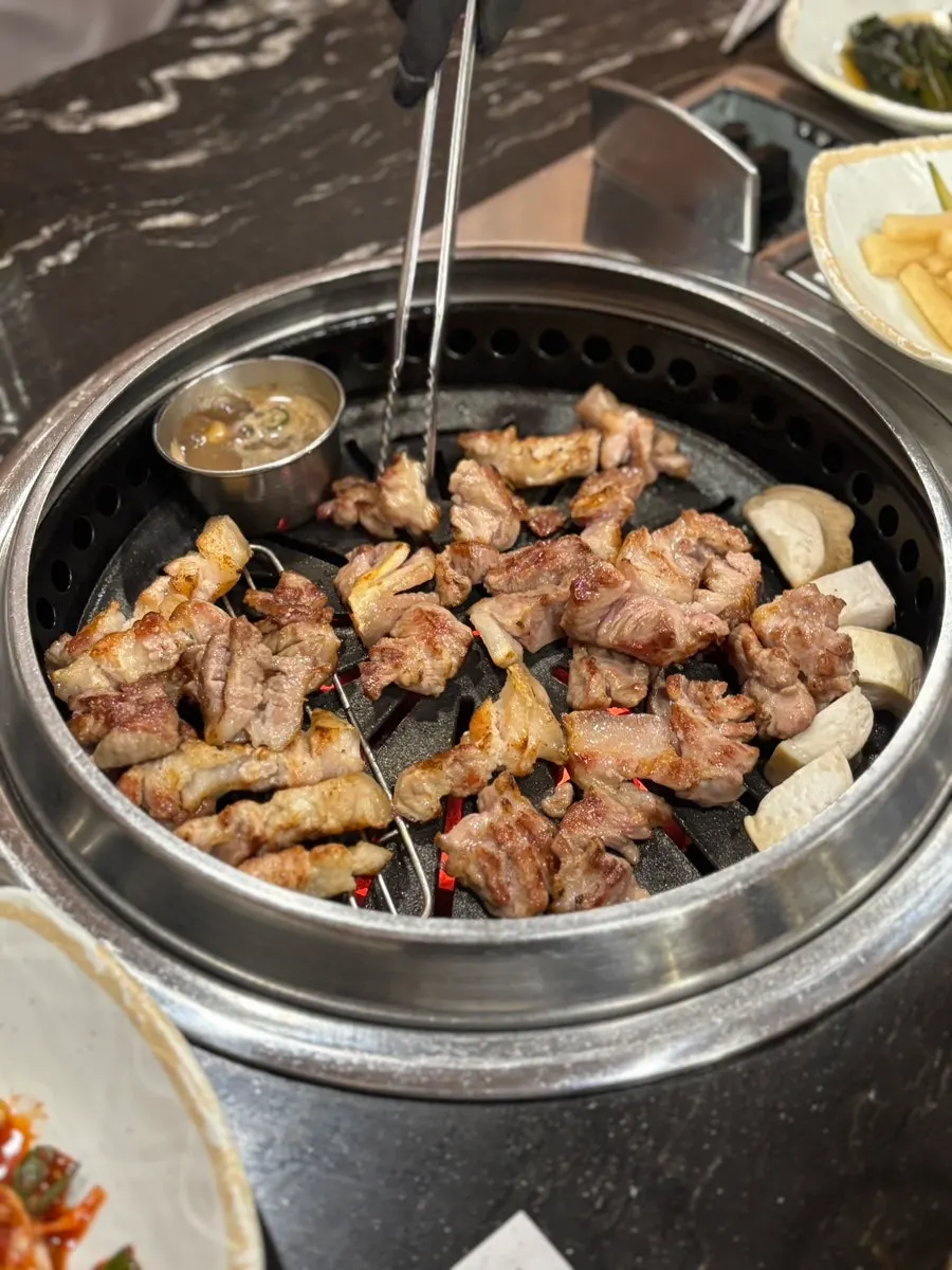 A golden-brown grilled piece of meat