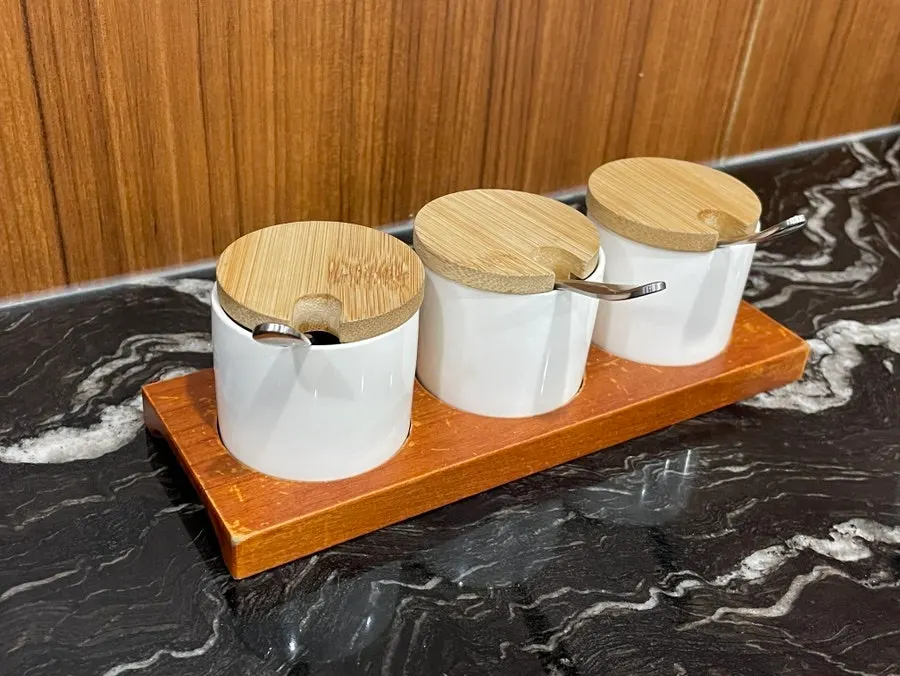 Sauces prepared as one set per table