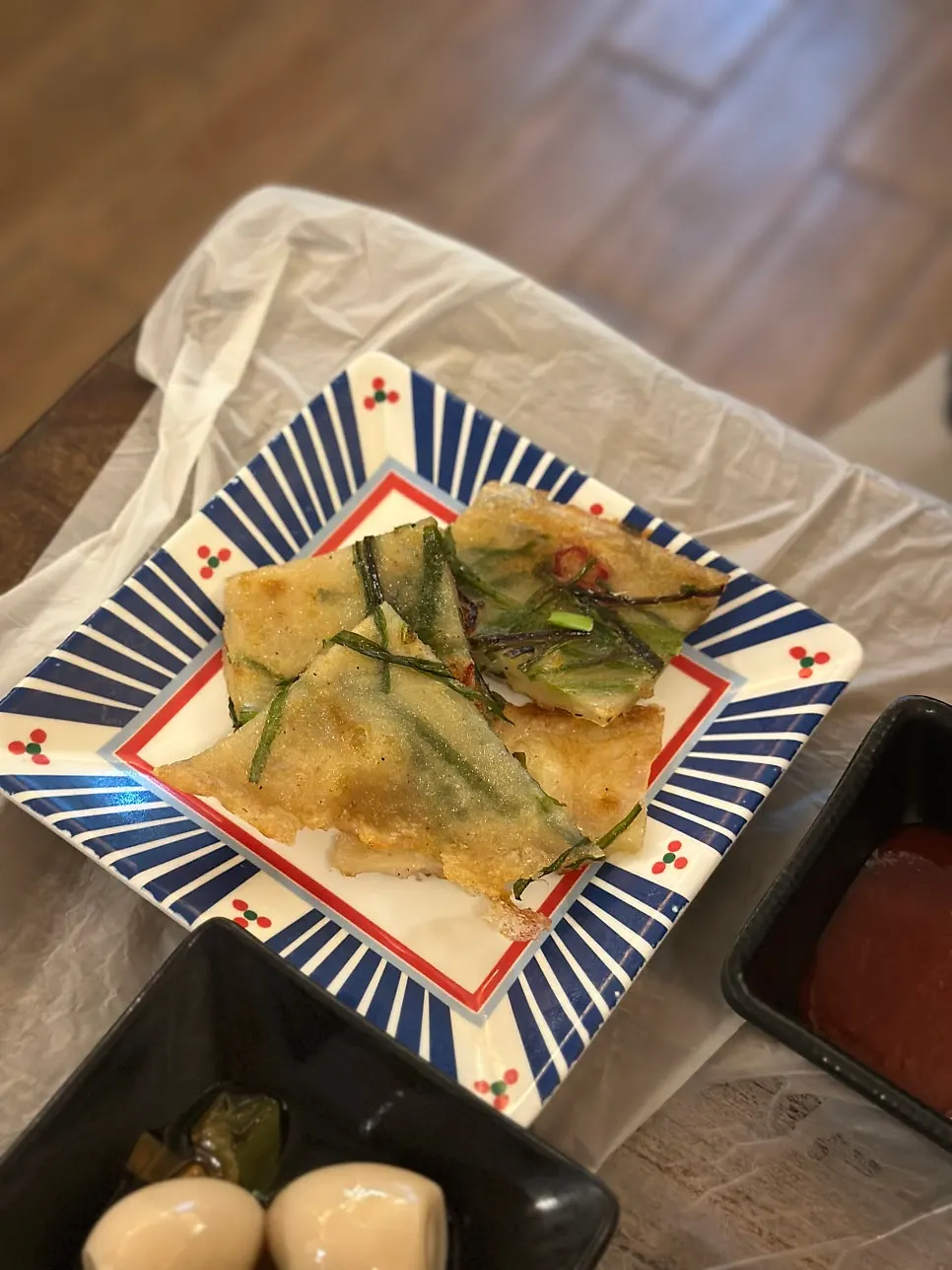 기본 찬으로 나온 물회