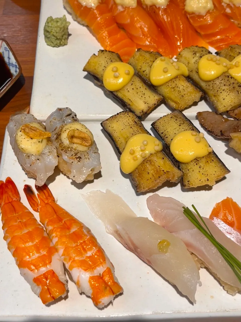 Sweet shrimp sushi