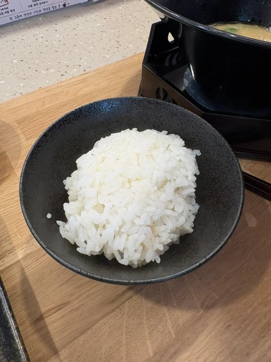 Extra rice to mix into the leftover broth