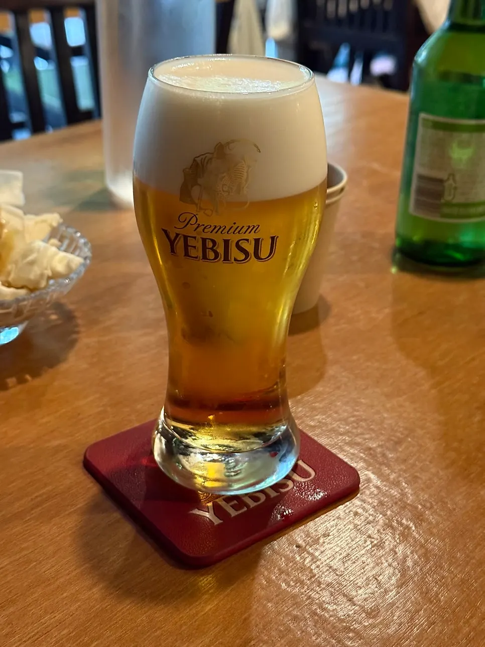 에비스 생맥주 한 잔
