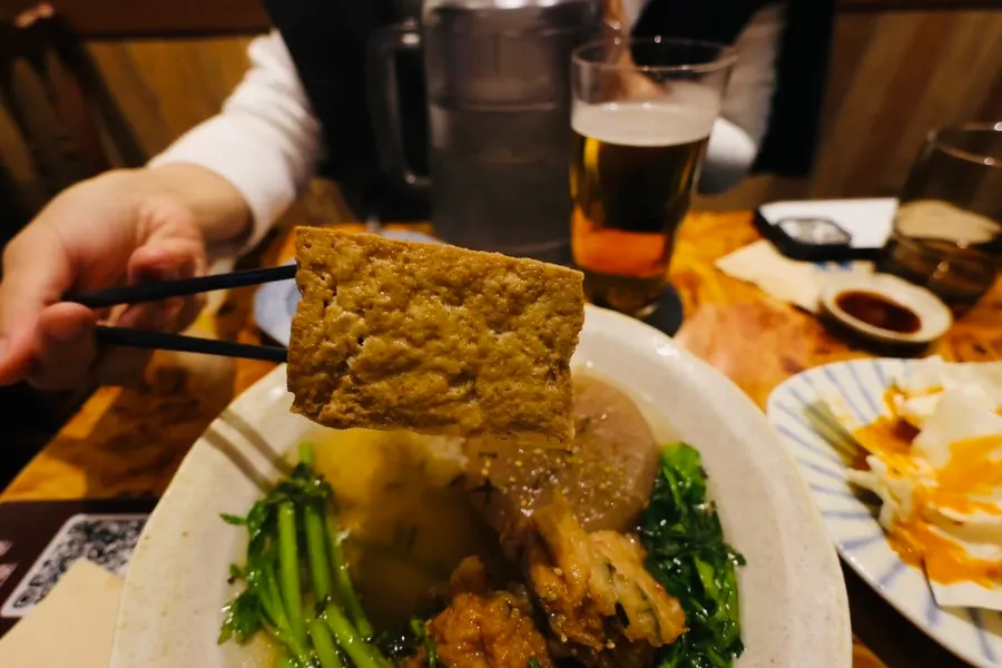 오뎅 국물에 담긴 두부