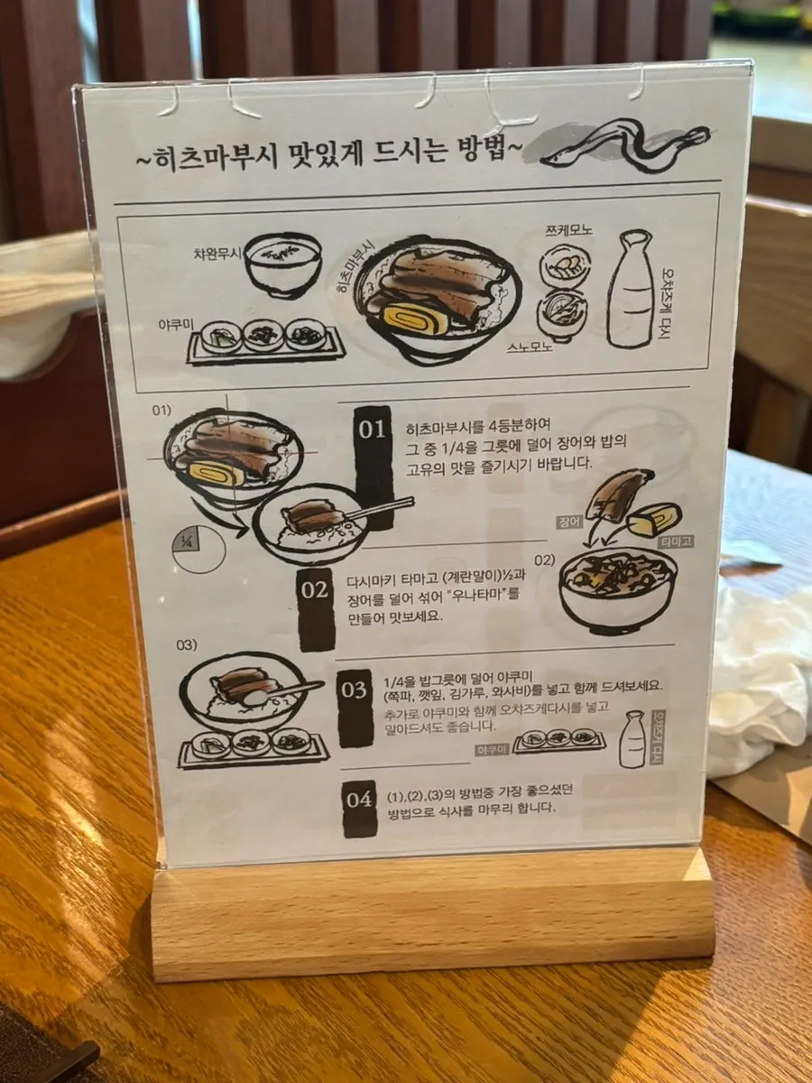 먼저 나온 히츠마부시 한상 차림