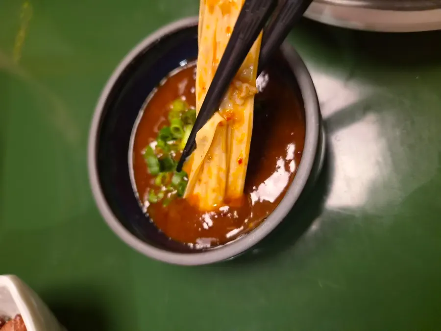 Fish balls infused with mala broth