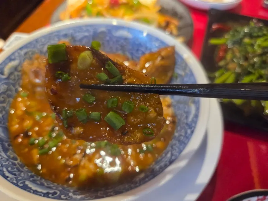 Eggplant rice with house sauce