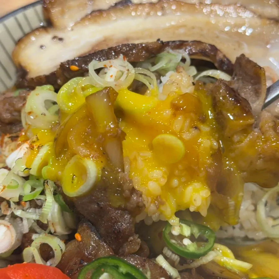 Gyudon with deep spiciness