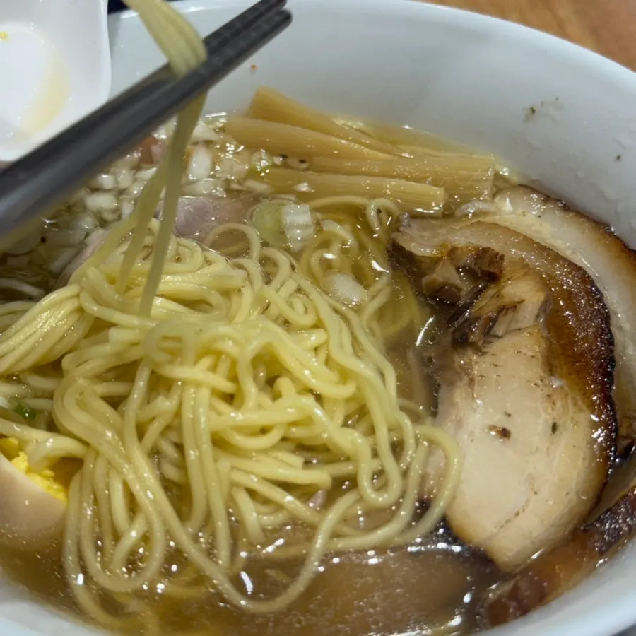Shio ramen with clear broth