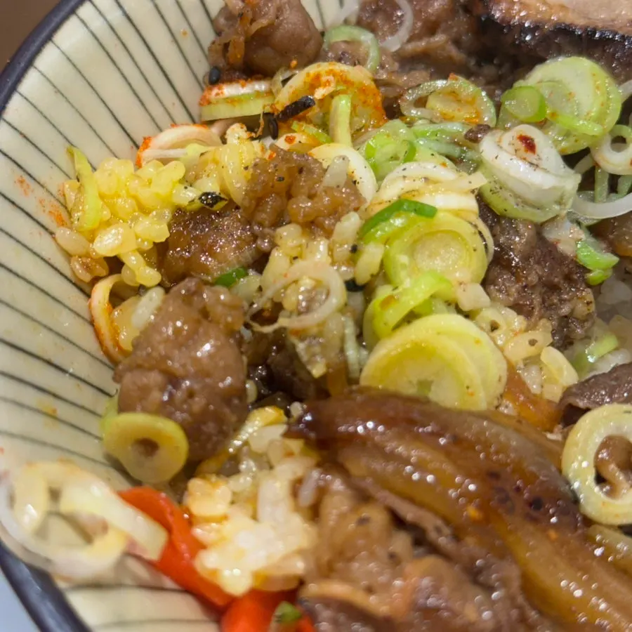 Finished ramen meal