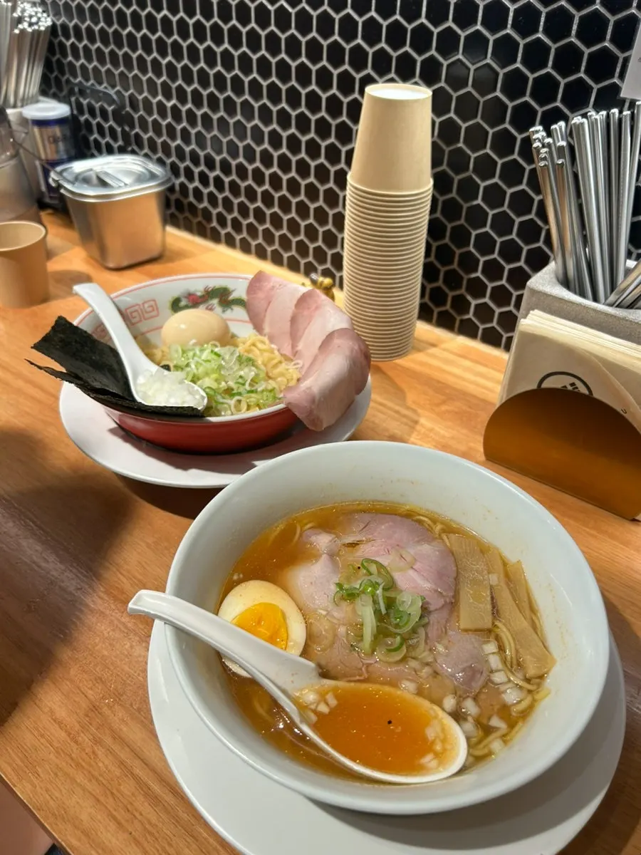 Ramen and side dish served together