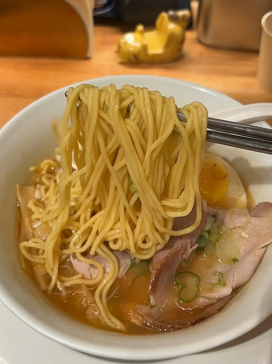Shio ramen broth with chashu