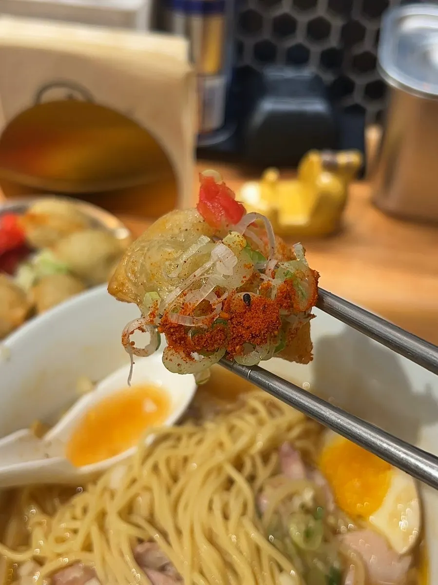 Crispy fried gyoza